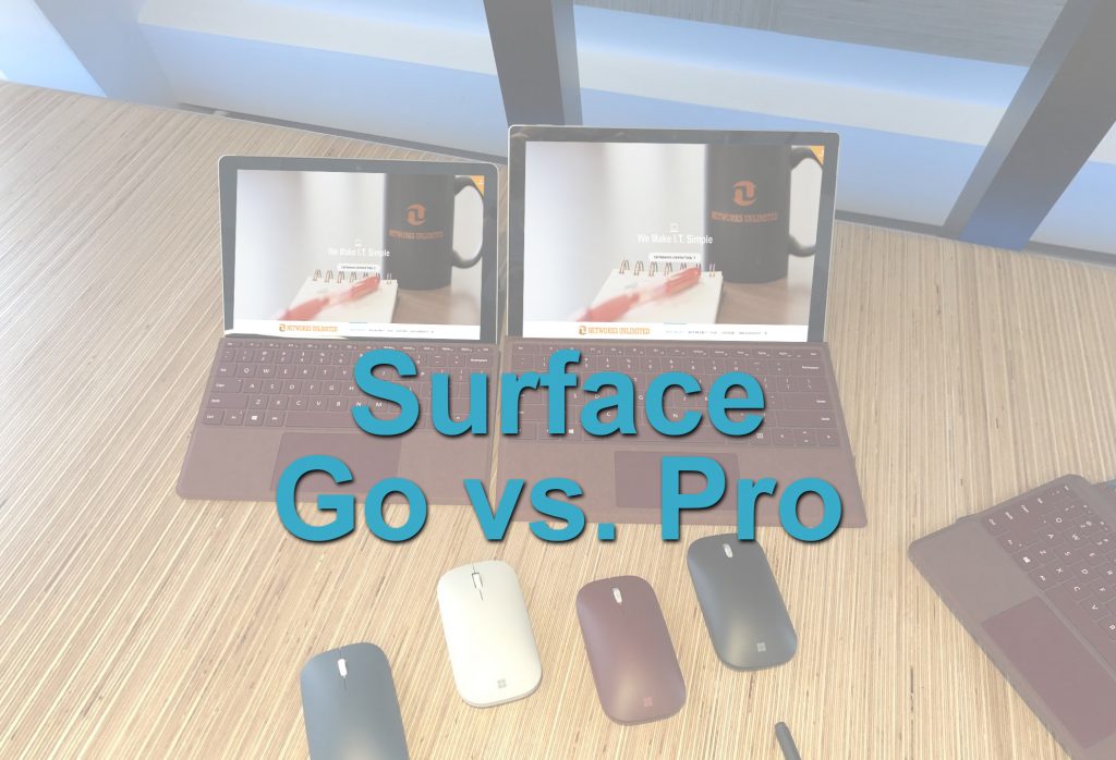 Microsoft Surface Go vs. Pro
